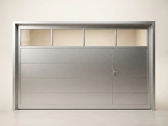 Garage door style selection showing full-view aluminum design