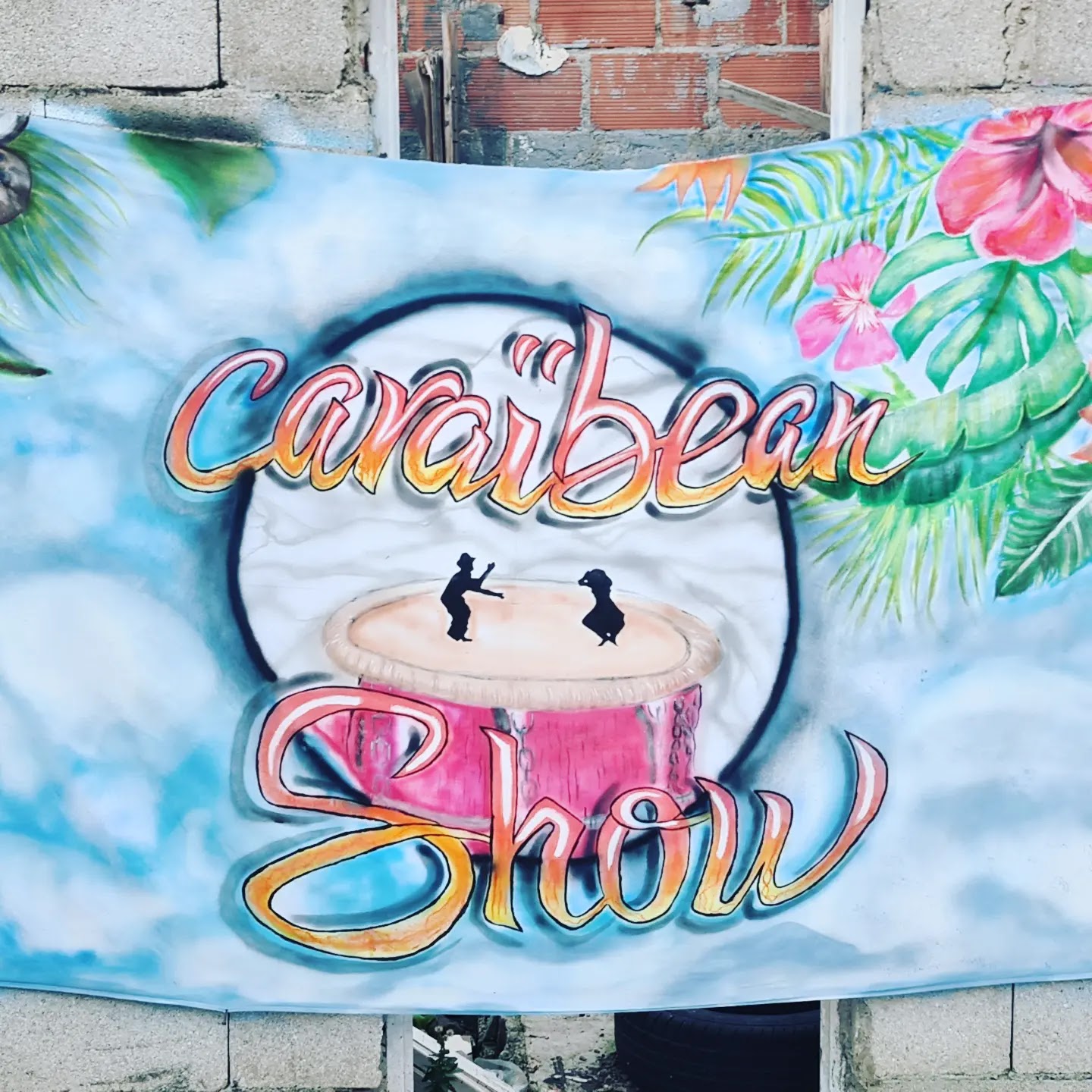 BANDEROLE « CARAÏBEAN SHOW » — DÉCOR TROPICAL