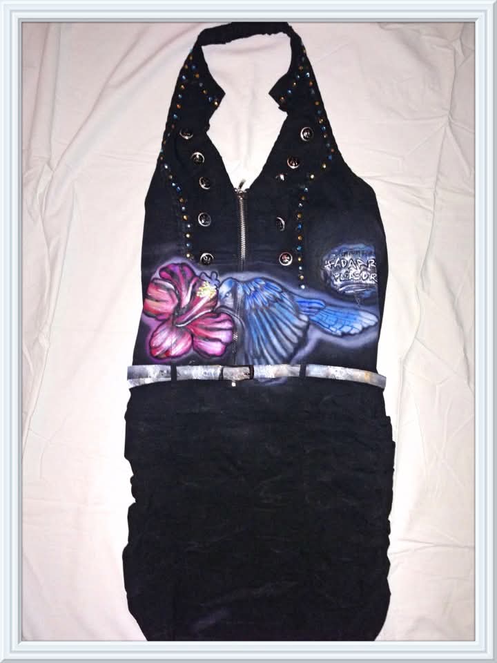 Robe / création mode tropicale