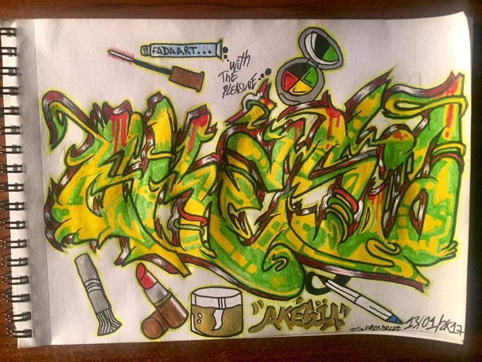 AKEZIA — GRAFF PERSONNALISÉ SUR BLOC-NOTES