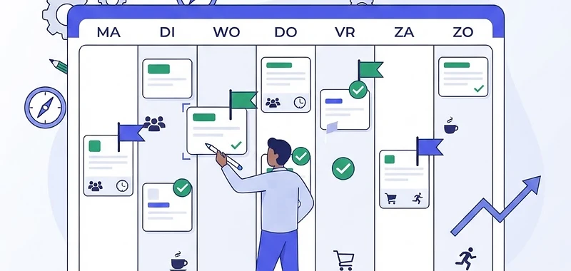 Weekplanner maken: 5 stappen voor een effectieve weekplanning
