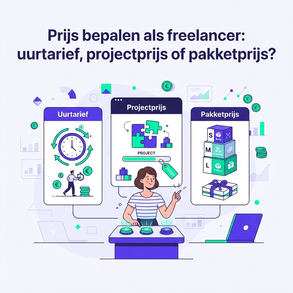 Prijs bepalen als freelancer: uurtarief, projectprijs of pakketprijs?