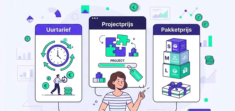 Prijs bepalen als freelancer: uurtarief, projectprijs of pakketprijs?