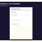 Projectplanner voor Creatieven — voorbeeldpagina 4