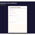 Projectplanner voor Creatieven — voorbeeldpagina 5