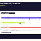 Projectplanner voor Creatieven — voorbeeldpagina 1