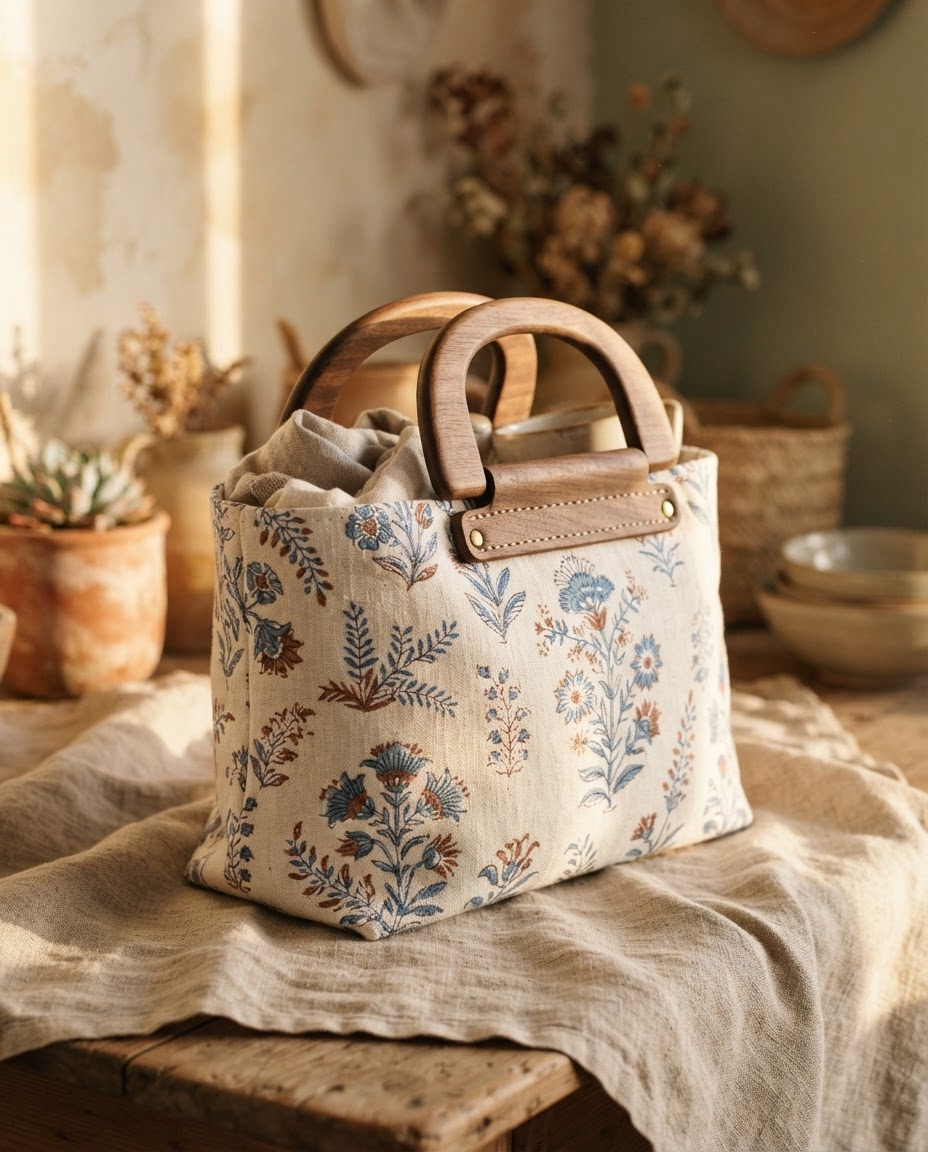 Bolsa Floral Artesanal