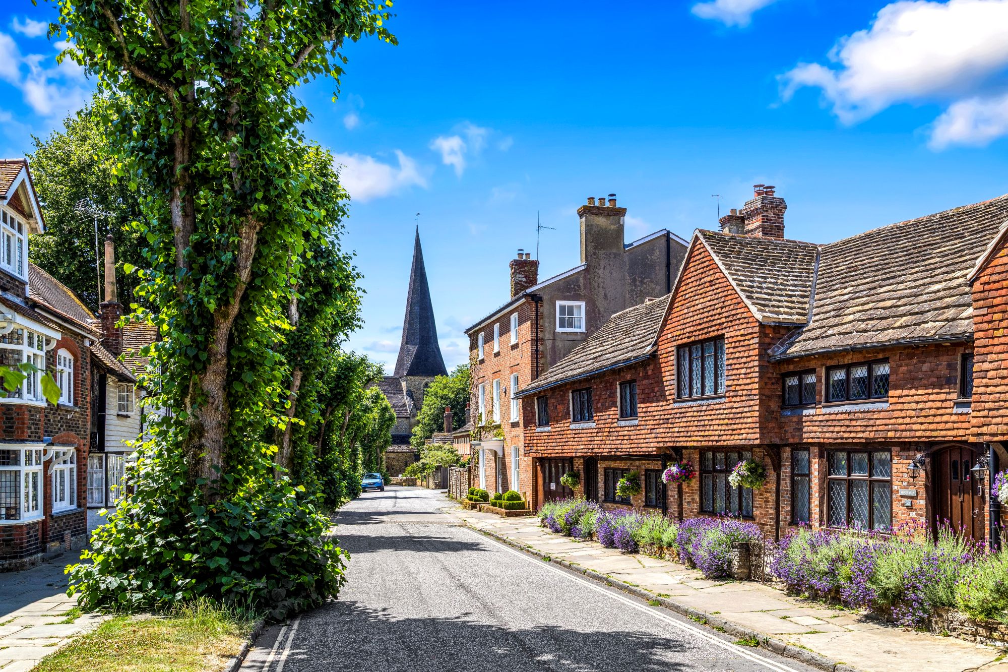 The Causeway, a historic street in Horsham, West Sussex
