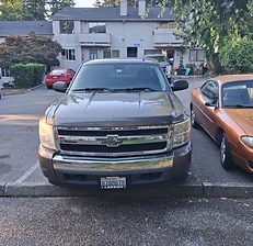 Front view of the shop Silverado