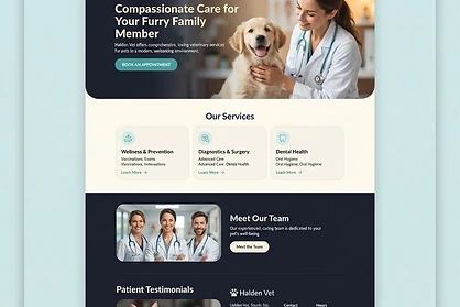 Veterinary website design