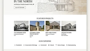 Studio North Architects website homepage