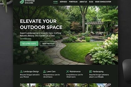 Landscaping website design