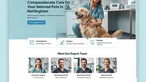 Companion Care Vets website homepage