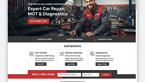 Precision Auto Works website homepage