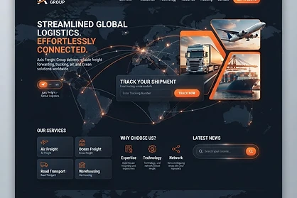 Logistics website design
