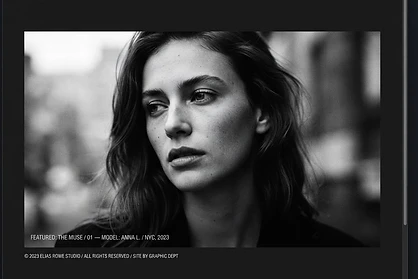 Luxury Photography website design