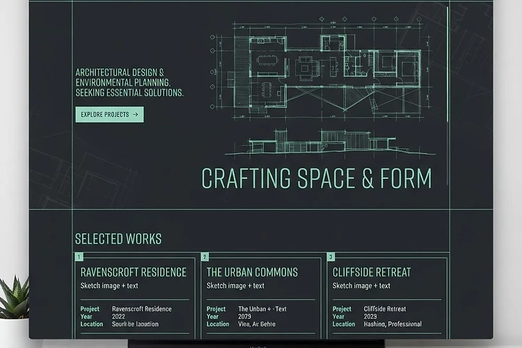 Architecture website design for Form & Field