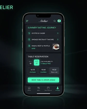 Hospitality mobile app for Marrow & Salt