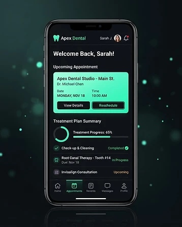 Healthcare & Dental mobile app for Brightline Dental