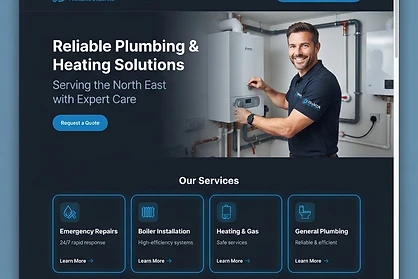 Plumbing & Heating website design