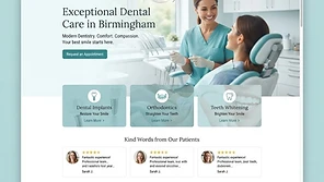 Hale Dental Studio website homepage