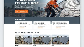 Apex Roofing Solutions website homepage