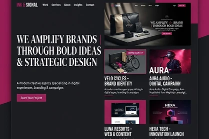 Marketing Agency website design