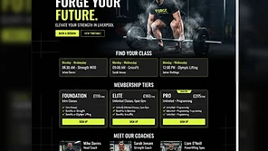 Forge Strength & Conditioning website homepage