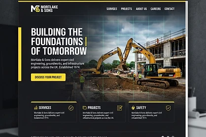 Construction website design
