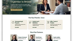 Hartwood Solicitors website homepage