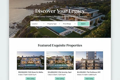Real Estate website design