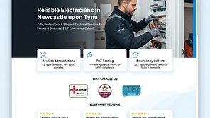 Voltcore Electrical website homepage
