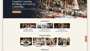 Saffron & Sage Events website homepage