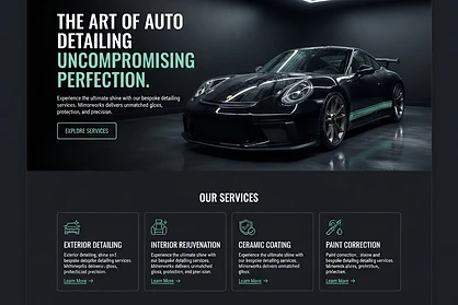 Auto Detailing website design