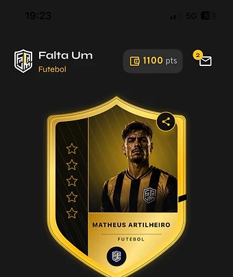 Tela inicial atualizada do Falta Um com modalidade, perfil, grupos e busca de vagas