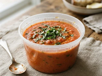 Tomaten basilicumsoep