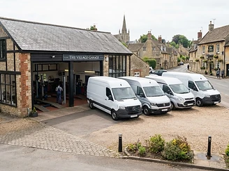 Commercial fleet vehicles maintained at Moorlands Garage