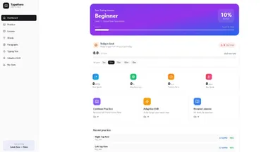 TypingHero: From Zero to Hero template preview