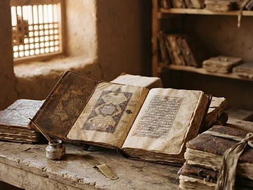 Manuscrits anciens de Tombouctou sous lumière du désert