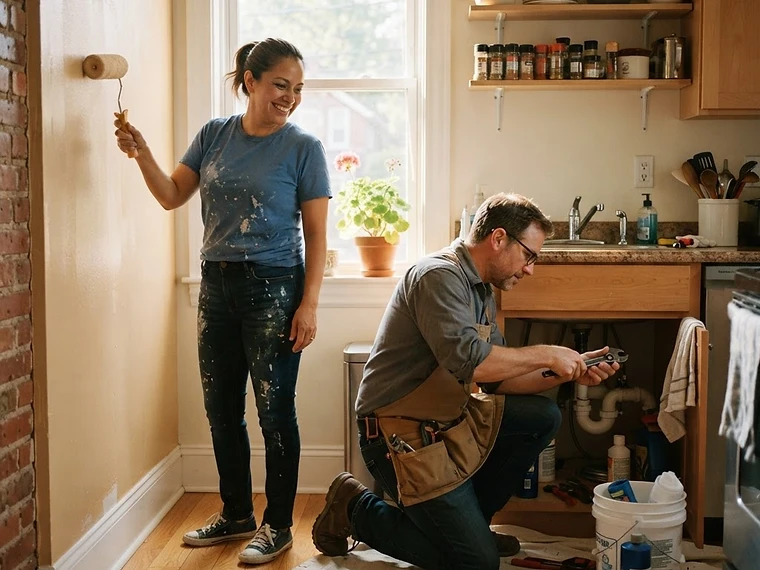 Neighbors swapping skills