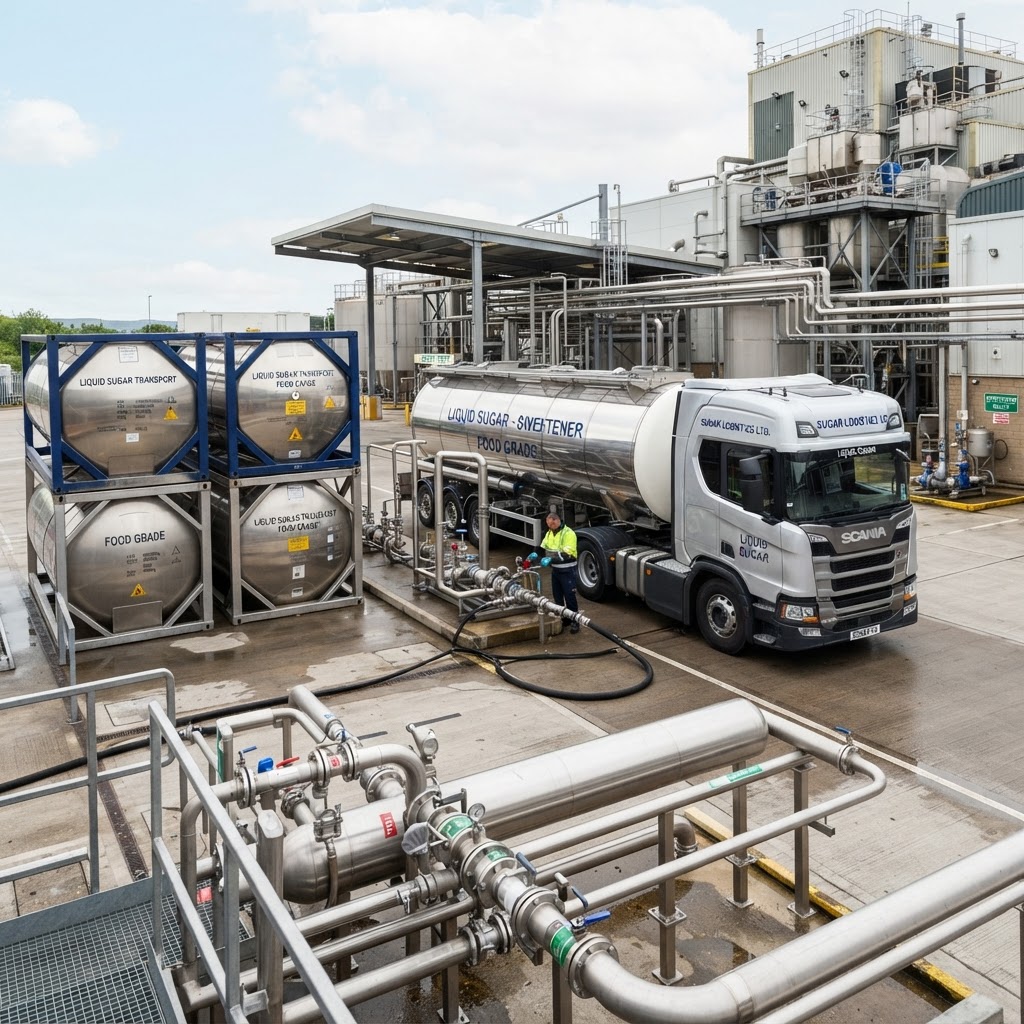 Stainless steel insulated road tanker and ISO tank containers for liquid sugar transport