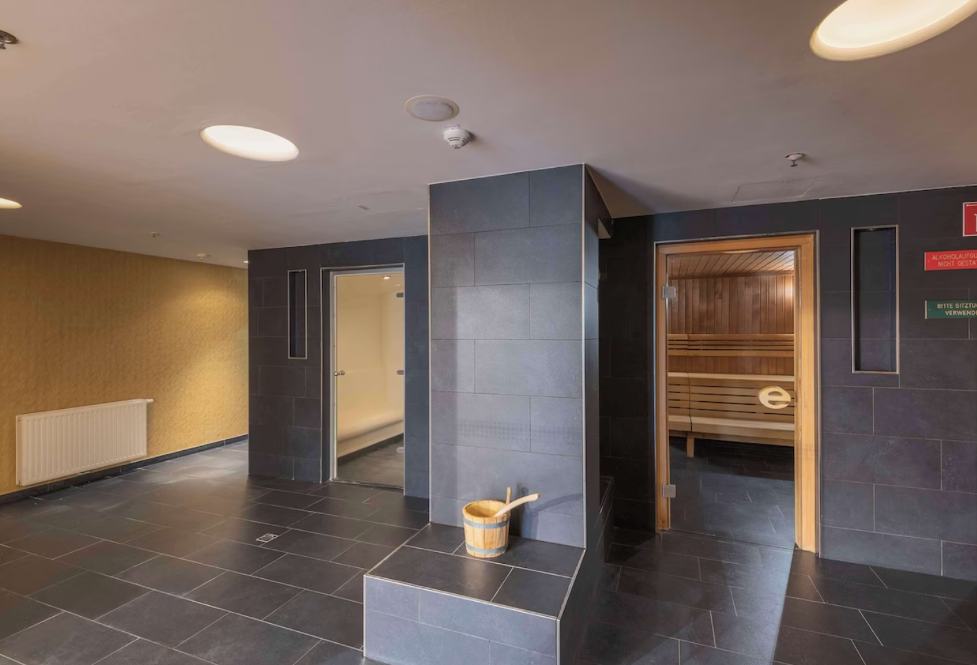 Sauna im Wellnessbereich des Hauses