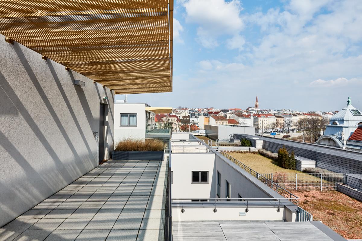 Balkon der Penthouse-Wohnung
