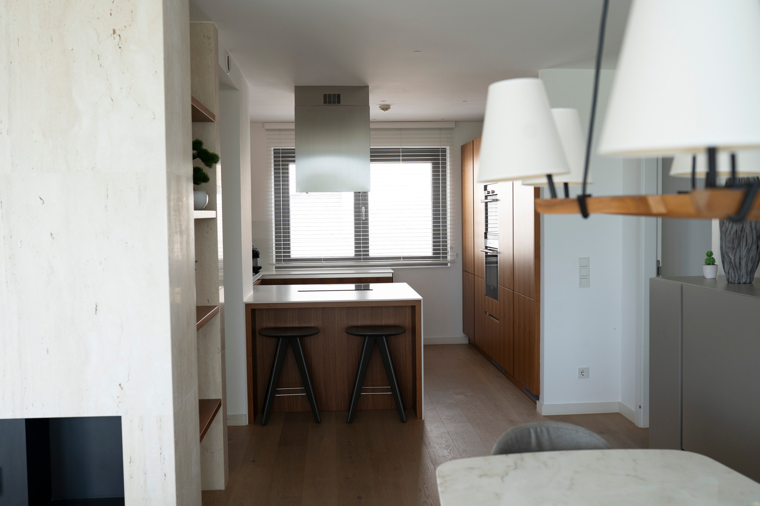 Küche der Penthouse-Wohnung