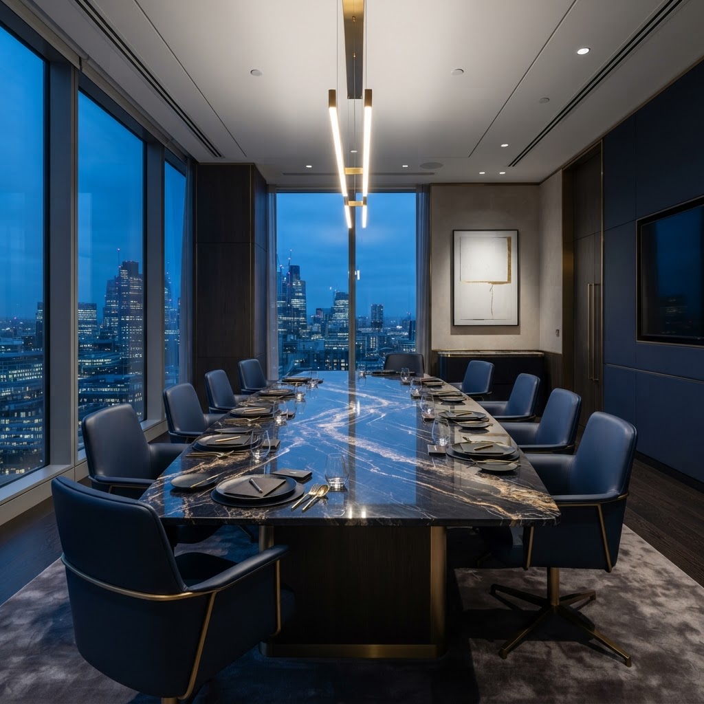 Professional accounting boardroom
