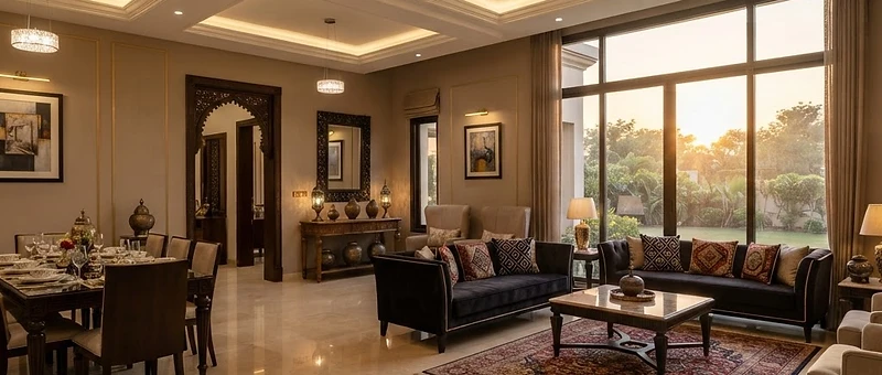 Premium house finishing with tiles, paint and woodwork by HH Construct Craft in Multan