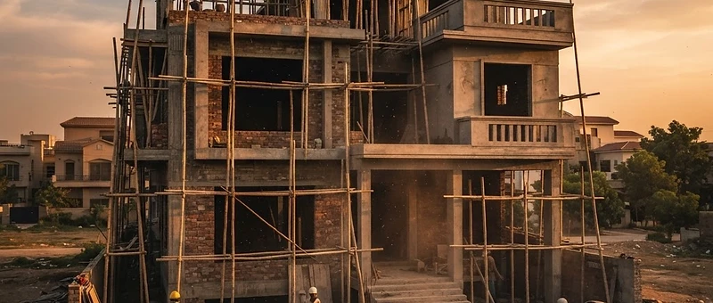 House under construction by HH Construct Craft in Multan, Pakistan