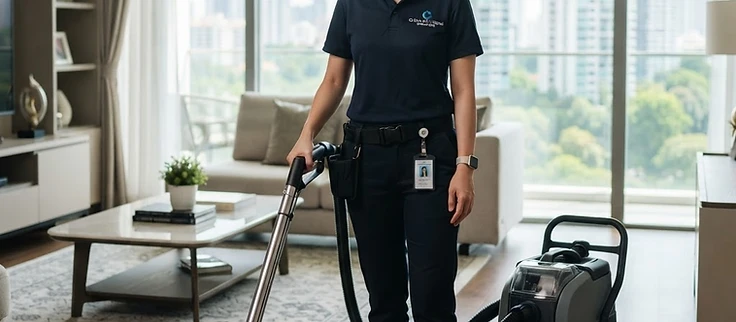 A Magic Clean professional technician