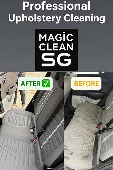 Upholstery Cleaning before and after deep cleaning