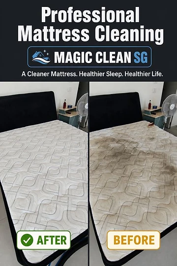 Mattress Cleaning before and after deep cleaning